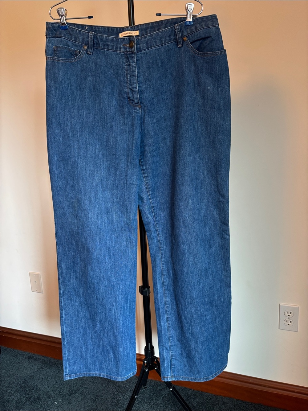 Covington Straight-Leg Jeans in Blue Denim